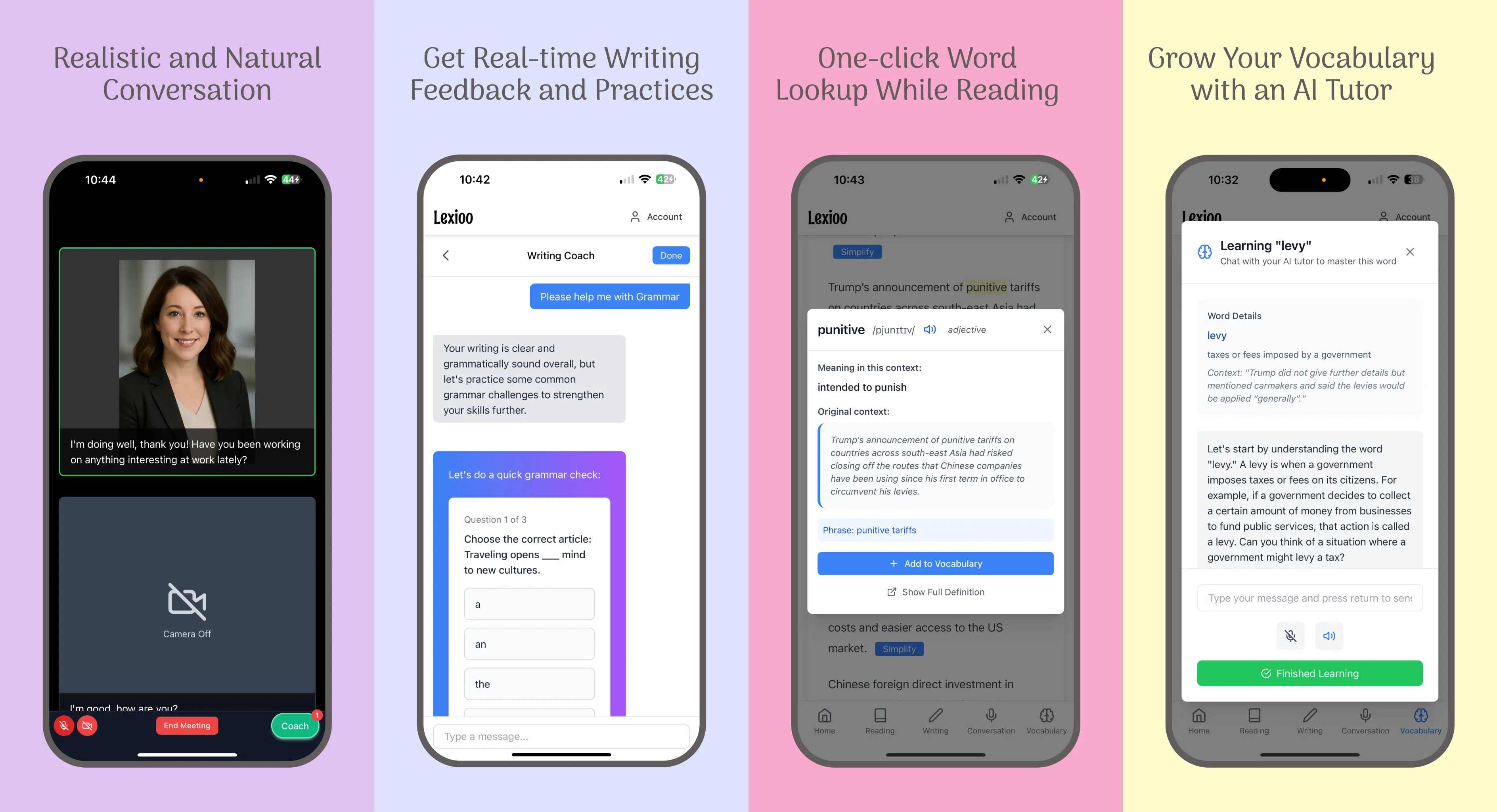 Lexioo App Interface