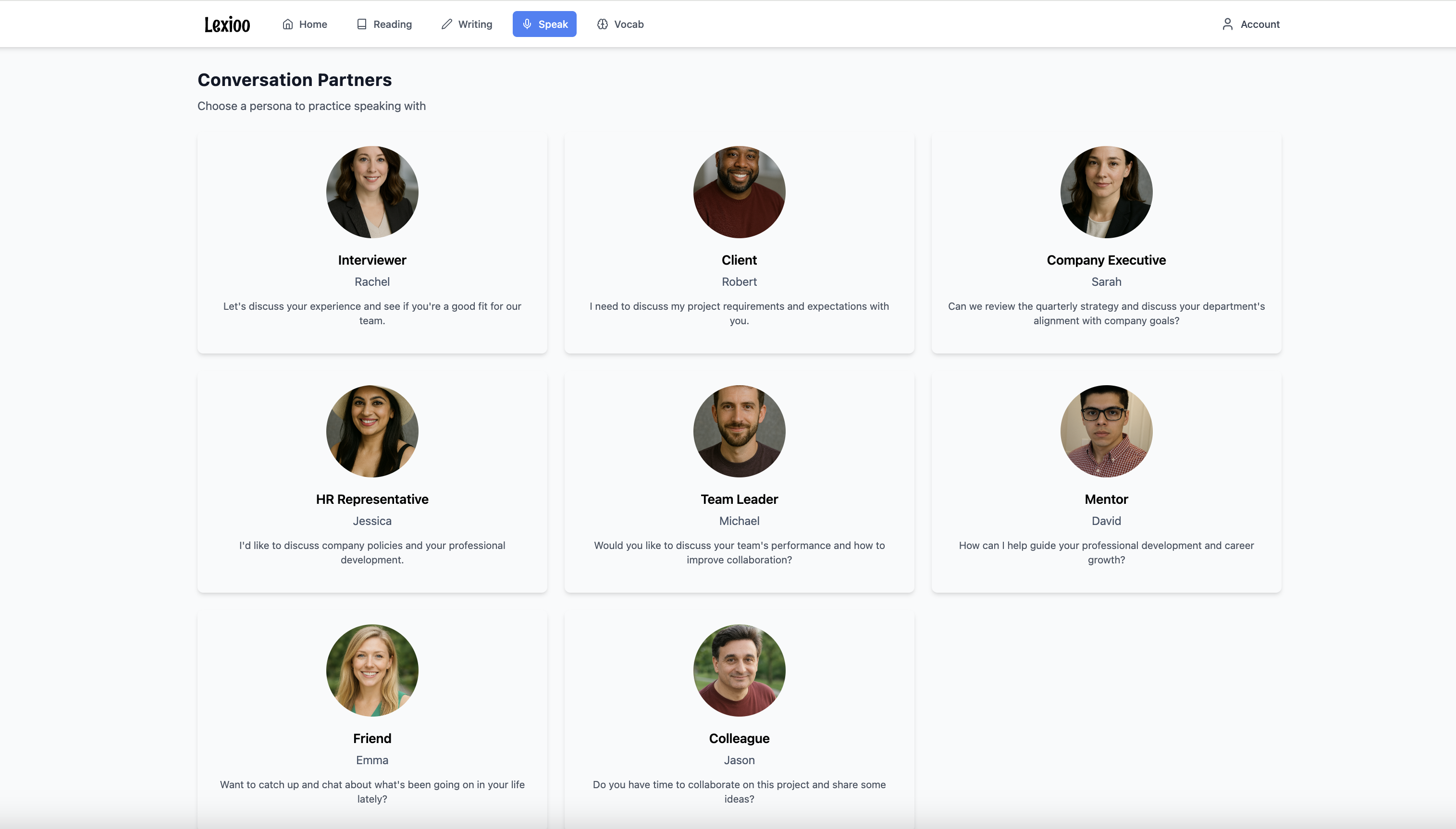 Unique AI Personas